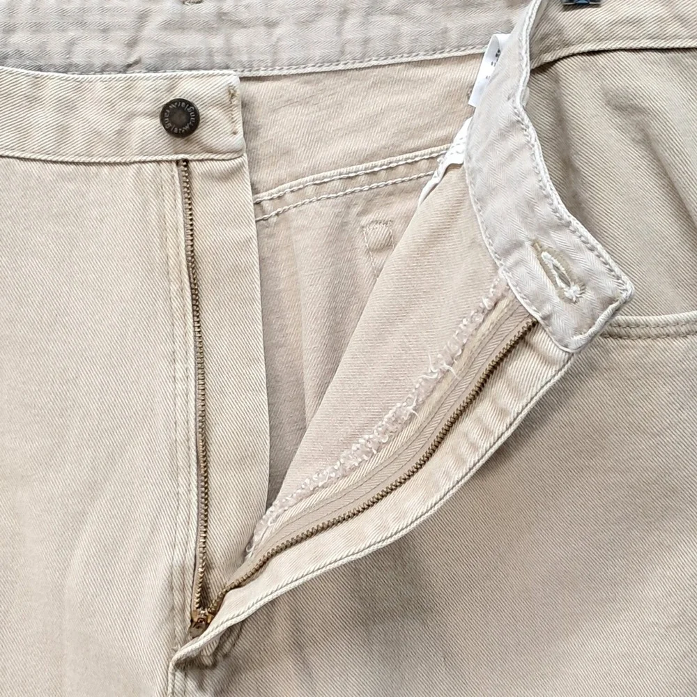 Wrangler Rugged Wear Mens Tan Khaki Relaxed Fit Cotton Pants 40x30 35002WH